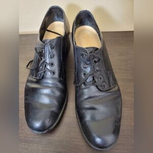 Women Black Leather Shoes